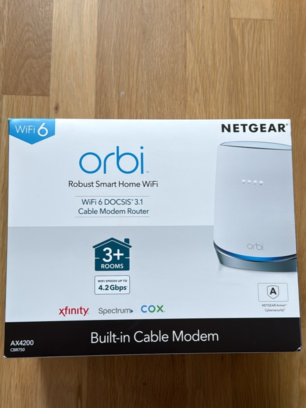 NETGEAR Orbi AX4200 White Modem Router Combo